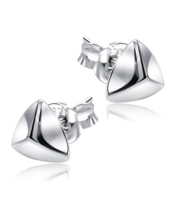 Triangle Shaped Silver Ear Stud STS-5503